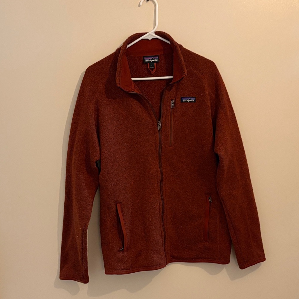 Patagonia Brick Red Fleece Jacket
